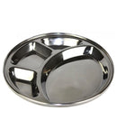 Stainless Steel Partition Plate / Thali with 4 section 1pc