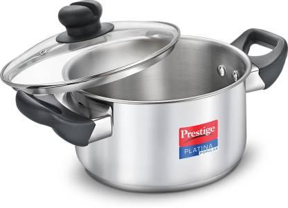 Prestige Platina popular Stainless Steel Casserole 180mm/ 2ltr Glass Lid - The Kitchen Warehouse