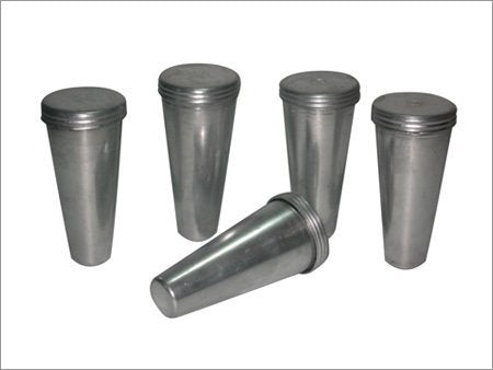 Reuseable Ice Cream/ Kulfi aluminium sancha/mould pack of 6