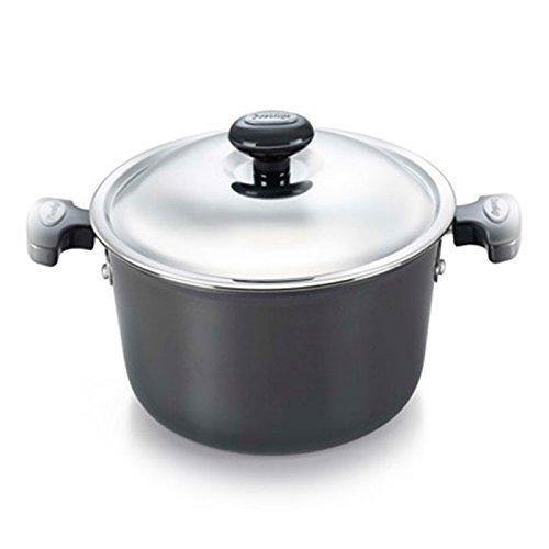 Prestige Signature Induction Base Aluminium Casserole, 240mm Black - The Kitchen Warehouse