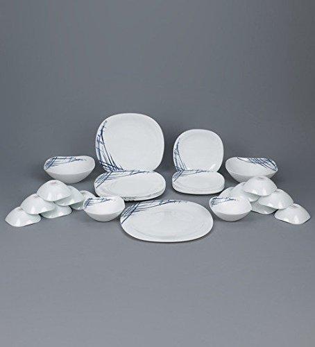 LA OPALA Diva QUADRA Belladonna Opal Ware Dinner Set - Set of 29 - The Kitchen Warehouse