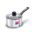 Prestige Platina Induction Base Stainless Steel Sauce Pan/ milk pan, 160mm/1.5 litres - The Kitchen Warehouse