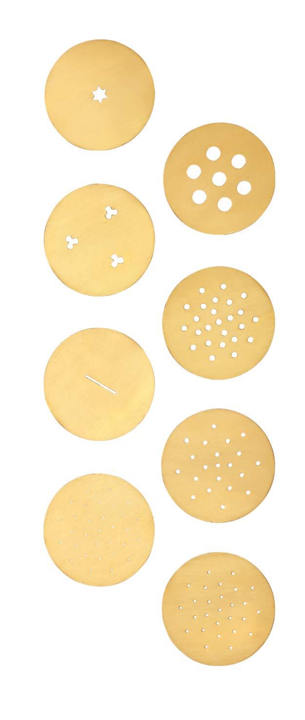 Rajwadi Set of 8 Pattern Discs Kitchen Press/Murukku/Bhujiya 1pc - The Kitchen Warehouse