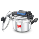 Prestige Svachh FLIP-ON Stainless Steel Pressure Cooker 5 L with Glass Lid