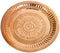 Copper Om Symbol Embossed Plate Aum Hindu Religious Puja Navratra Tika Thali Dia 27cm
