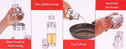 Oil or Vinegar Pourer/Dispenser - Polycarbonate Cruet - 1000 ml - The Kitchen Warehouse