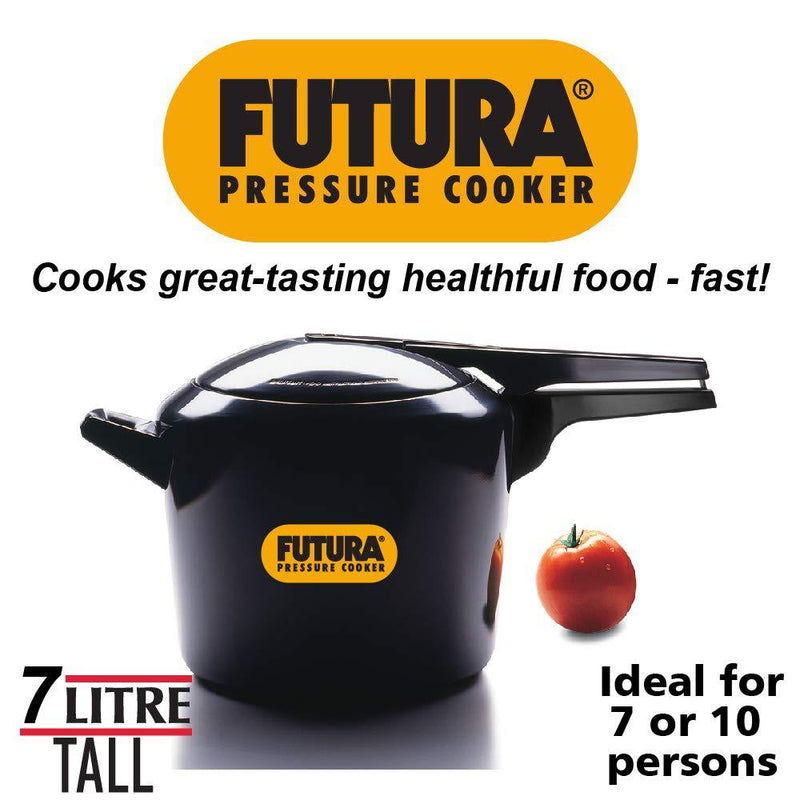 Futura Hard Anodised Pressure Cooker, 7 Litre - The Kitchen Warehouse
