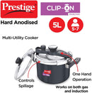 Svachh Clip-on 5 Litre Hard Anodised Pressure cooker - The Kitchen Warehouse