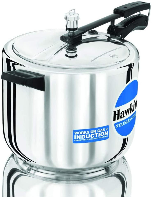 Hawkins HSS10 Stainless Steel Pressure Cooker, 10-Liter - The Kitchen Warehouse