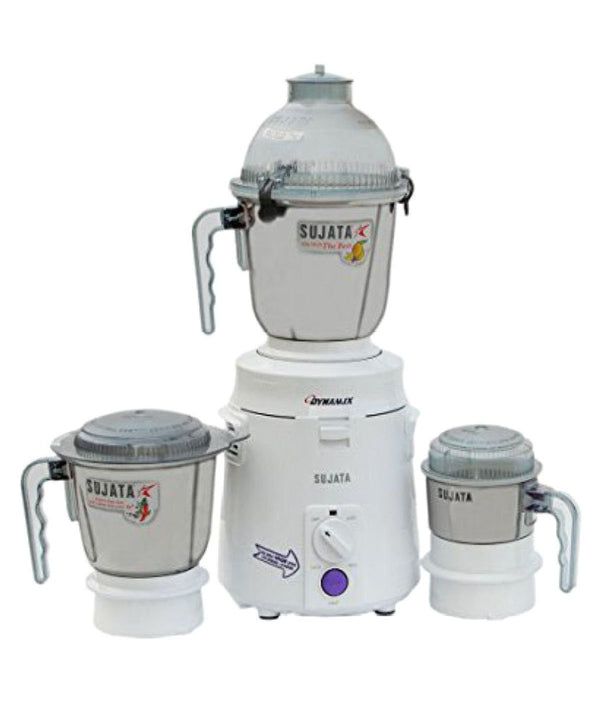 Sujata Dynamix DX 900-Watt Mixer Grinder with 3 Jars (White) - The Kitchen Warehouse