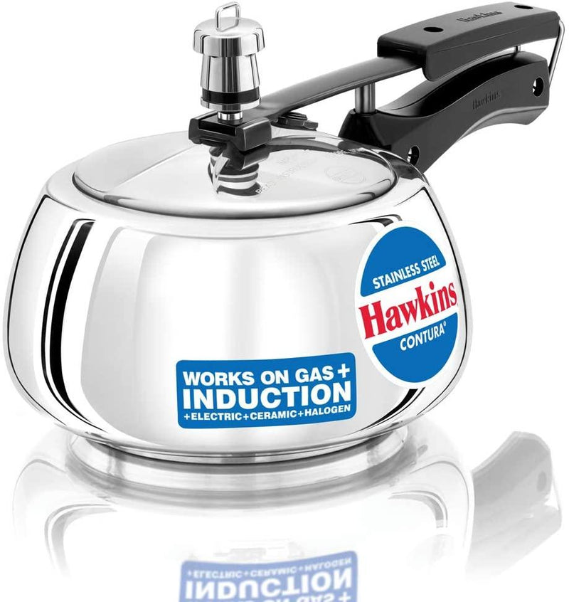 Hawkins 2 Litre stainless steel pressure cooker SSC20 - The Kitchen Warehouse