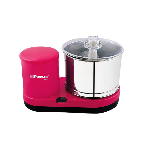 Ponmani Prime - 2Litre Table Top Wet Grinder (Pink), 180 Watt Clearance