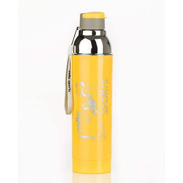 Cello Racer Water Bottle (900 ml)(Yellow) - The Kitchen Warehouse