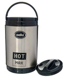 Cello HOT MAX-4 Stainless Steel Insulated Lunch Carrier,Colour- Black or Blue 4 Containers - The Kitchen Warehouse