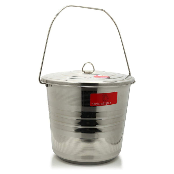Goodlife Stainless Steel Bucket With Lid No. 4 - The Kitchen Warehouse