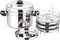 Stainless Steel Idli/ dhokla Cooker with 4 Plates, 16pc idlis, (SMALL)