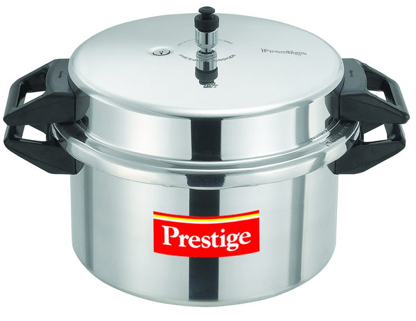 Prestige Popular Aluminium Pressure Cooker, 16 Litres, Silver - The Kitchen Warehouse