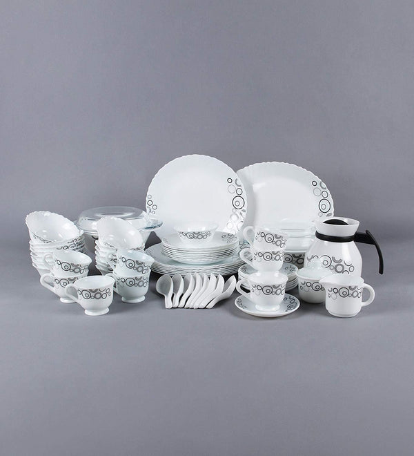 La Opala Diva Classique Misty Drop Pack of 65 Dinner Set - The Kitchen Warehouse
