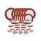 La Opala  Dinner set Anassa Red Sovrana Collection, 35 Pieces Dinner Set (Microwave Safe) 2 week special