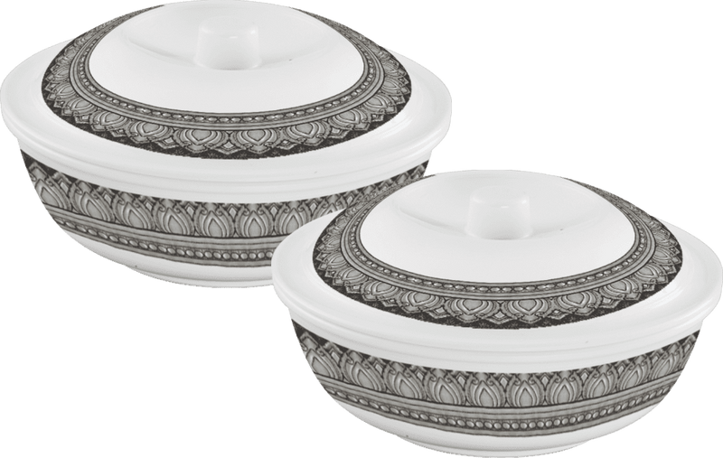 Servewell Serving Casserole with Lid Set 2 + 2 pc 19 cm - Antique - The Kitchen Warehouse