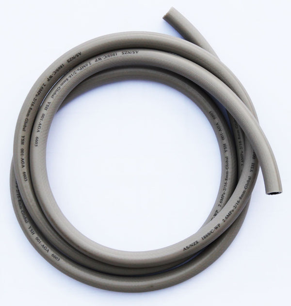 Gas Hose High Pressure 8mm LPG Hose NZ Certified - Grey - The Kitchen Warehouse