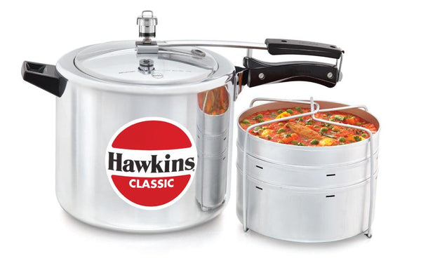 Hawkins Classic Pressure Cooker 10 Litre CL11 with seperator - The Kitchen Warehouse