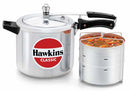 Hawkins Classic Aluminum Pressure Cooker, 6.5 Litre with Seperator CL66 - The Kitchen Warehouse