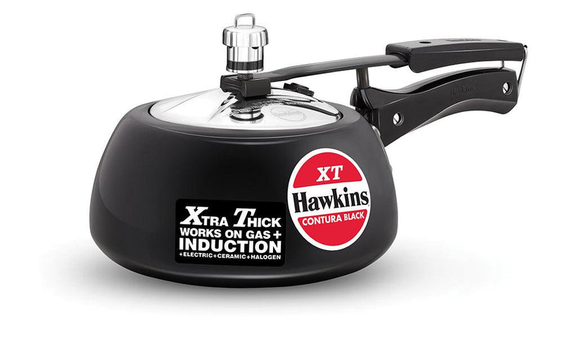 Hawkins Contura Black XT 2 Litre Pressure Cooker CXT20 - The Kitchen Warehouse