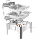 Chafing dish rectangle Hydraulic with flip top 9 Litre double