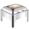 Chafing dish rectangle Hydraulic with flip top 9 Litre double