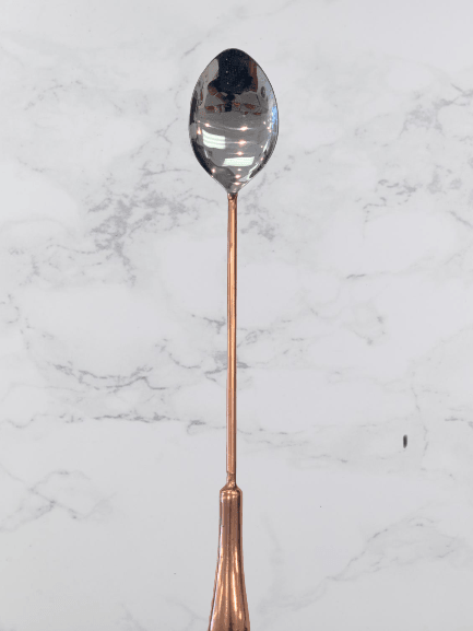 Stainless Steel and Copper Serving Spoon 42cm - The Kitchen Warehouse