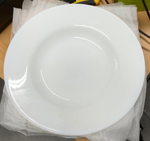 La Opala Snack Plate 9 inches Plain Set Of 6 - The Kitchen Warehouse