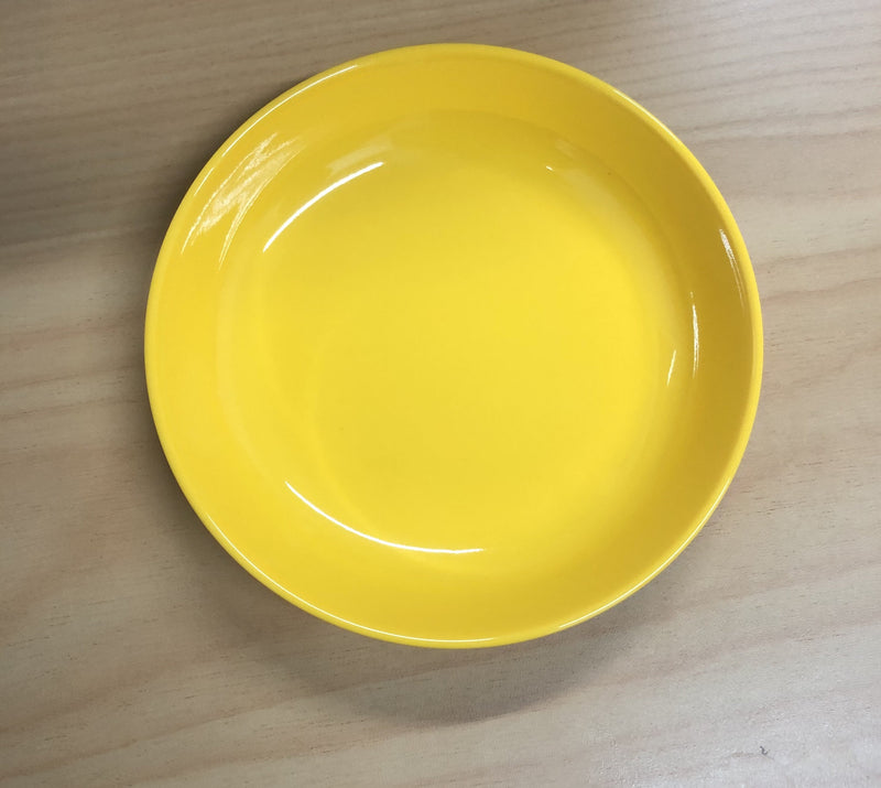 Servewell Snack Plate 14cm C2261 Yellow Melamine - The Kitchen Warehouse