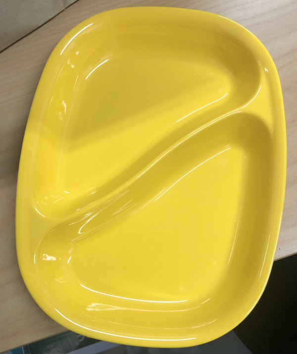 Servewell Ki & Ka 22cm Serving Plate Melamine Yellow - The Kitchen Warehouse