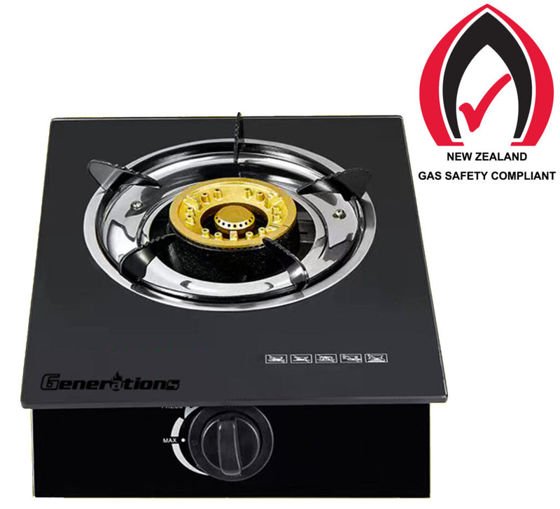 1 Single Burner Gas Stove Tempered Glass Countertop Gas For Outdoor use