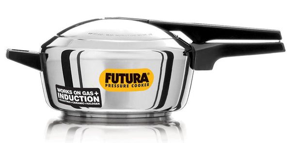 Futura Hawkins 4-Litre Stainless Steel Induction Compatible Pressure Cooker FSS40 - The Kitchen Warehouse