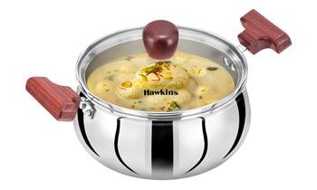 Hawkins Tri ply Handi 2 Liter with Glass lid CODE:SSH20G - The Kitchen Warehouse