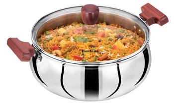 Hawkins Tri ply Handi 5 Liter with Glass lid CODE:SSH50G - The Kitchen Warehouse