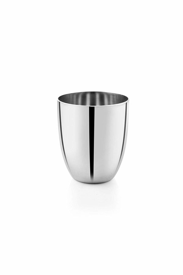 Stainless Steel drinking Glass height 9cm(Sapphire)