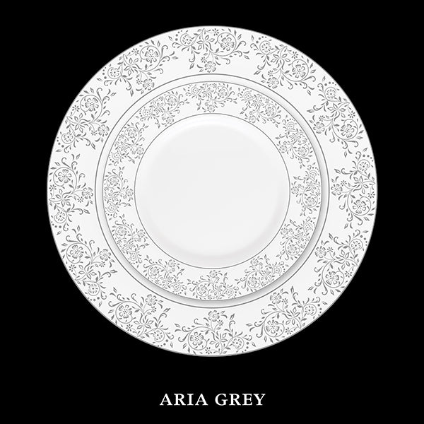 La Opala Diva, Velvett Collection, Opal Glass Dinner Set 35 pcs, ARIA GREY