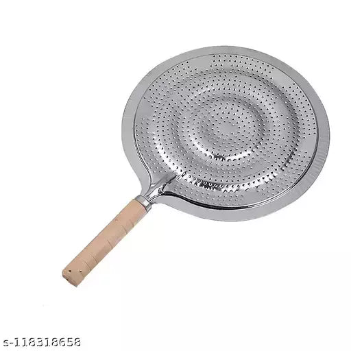 Stainless Steel Roasting Net, For Papad and Khakhras Baking Roti's and Parathas-Silver