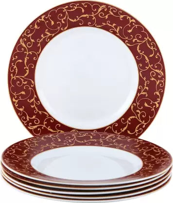 Diva From La Opala Anassa Red  Full Plate Set of 6