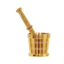 Rajwadi Brass Khalbatta Mortar And Pestle Khal Dasta Ural Set(SIZE: 01) - The Kitchen Warehouse