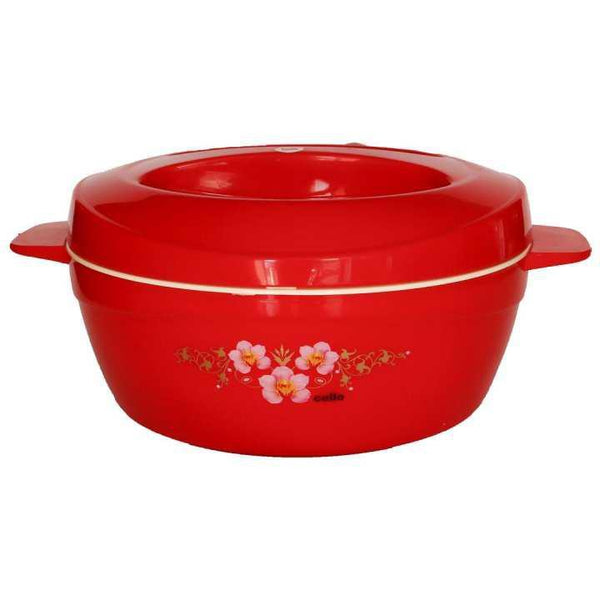 Cello Hot Pot Casserole Alpha Insulated Red 2000ml - The Kitchen Warehouse