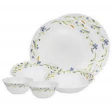 Diva from La Opala Morning Glory Classique Opalware Dinner Set, 35 Pieces, White - The Kitchen Warehouse