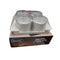 Selvel dazzle-4 Glass Round snack/Dry Fruits Keeper Box white - The Kitchen Warehouse