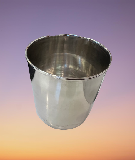 Steel Glass with Embedded Bell for Kids,(1 Piece, big)