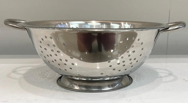Colander 28cm Stainless Steel vegetable and rice strainer - The Kitchen Warehouse