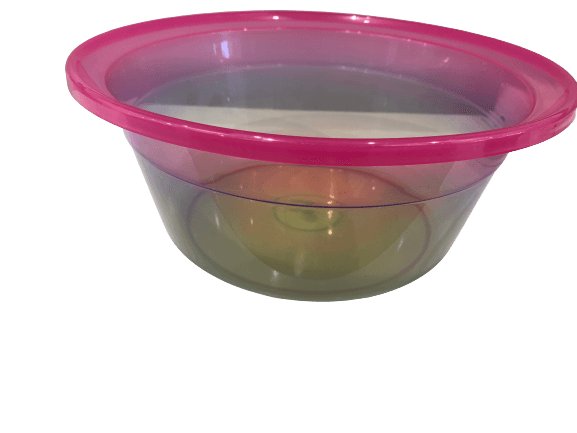 Plastic Bowl Basin Pink clear - The Kitchen Warehouse