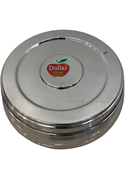 Stainless Steel Container/ Puri Dibba Dia 10.5cm Height: 5.5cm approx #2 - The Kitchen Warehouse